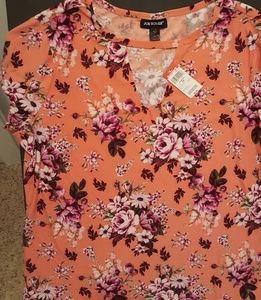 floral short sleeve tee